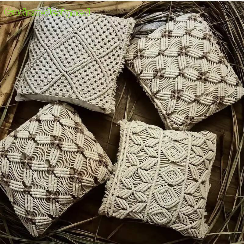 customized retro cotton rame pillow home sofa cushion cover customized retro cotton rame pillow home sofa cushion cover