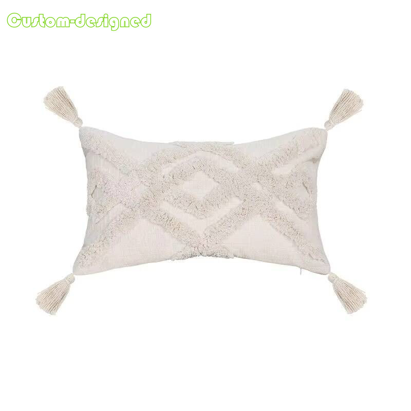 customized retro cotton rame pillow home sofa cushion cover customized retro cotton rame pillow home sofa cushion cover