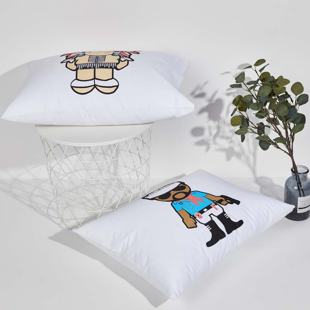 cheap and breathable white cotton queen size pillow and pillowcases, accept digital printing cheap and breathable white cotton queen size pillow and pillowcases, accept digital printing