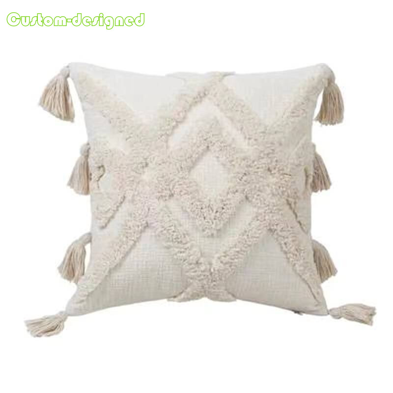 customized retro cotton rame pillow home sofa cushion cover customized retro cotton rame pillow home sofa cushion cover